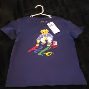 Polo by Ralph Lauren Kids Navy Bear Graphic Tee